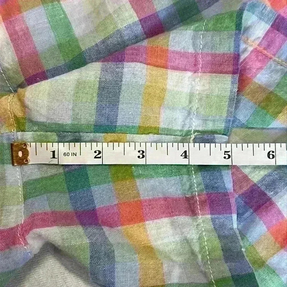 Tommy Bahama 100% Linen Multicolored Shorts with Drawstring Women’s Size Small - Picture 5 of 11